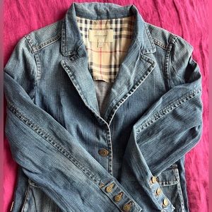 Gently used Burberry London denim jacket